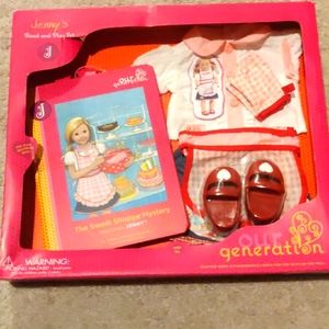 New!Our Generation Jenny's Read & Play Set Outfit For 18" Doll